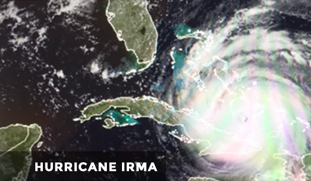 Hurricane Irma off coast of Florida