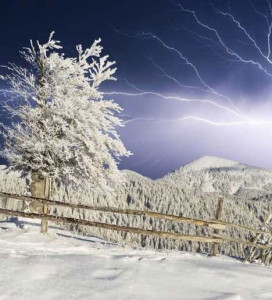 Winter Lightning damage Thundersnow